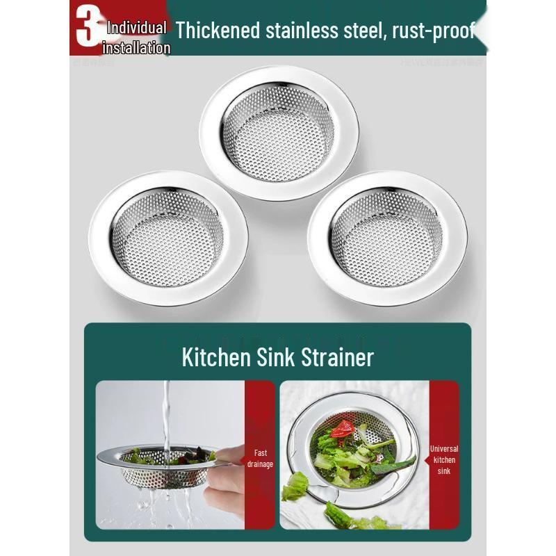 Universal Stainless Steel Kitchen Sink Strainer & Drain Filter