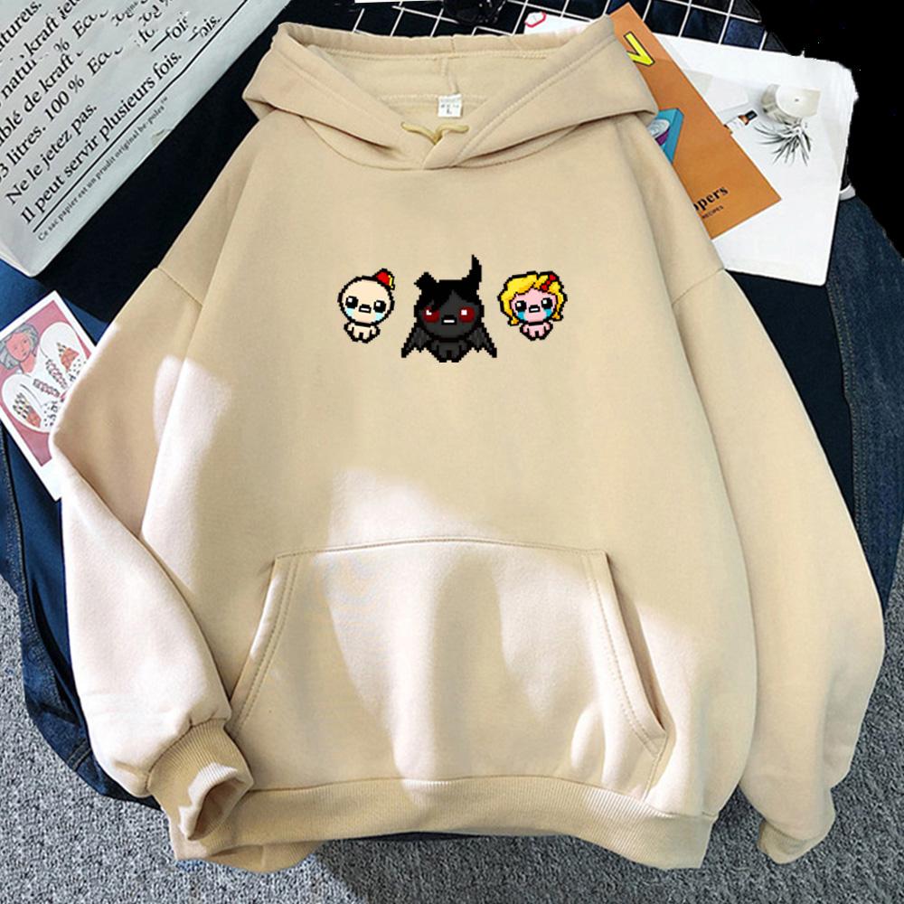 The Binding of Isaac Game Printing Clothes Fall/winter Fleece Sweatshirt for Men Comfortable Casual Pullover Anime Graphic Hoodie