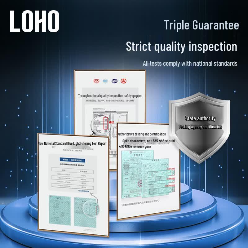 LOHO Ultra-light Titanium Anti-Blue Light Square Frame Glasses