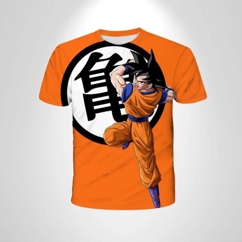 2026 New Summer Dragon Ball Z Goku All Forms 3D T-Shirt Anime Cosplay Casual Streetwear Plus Size For