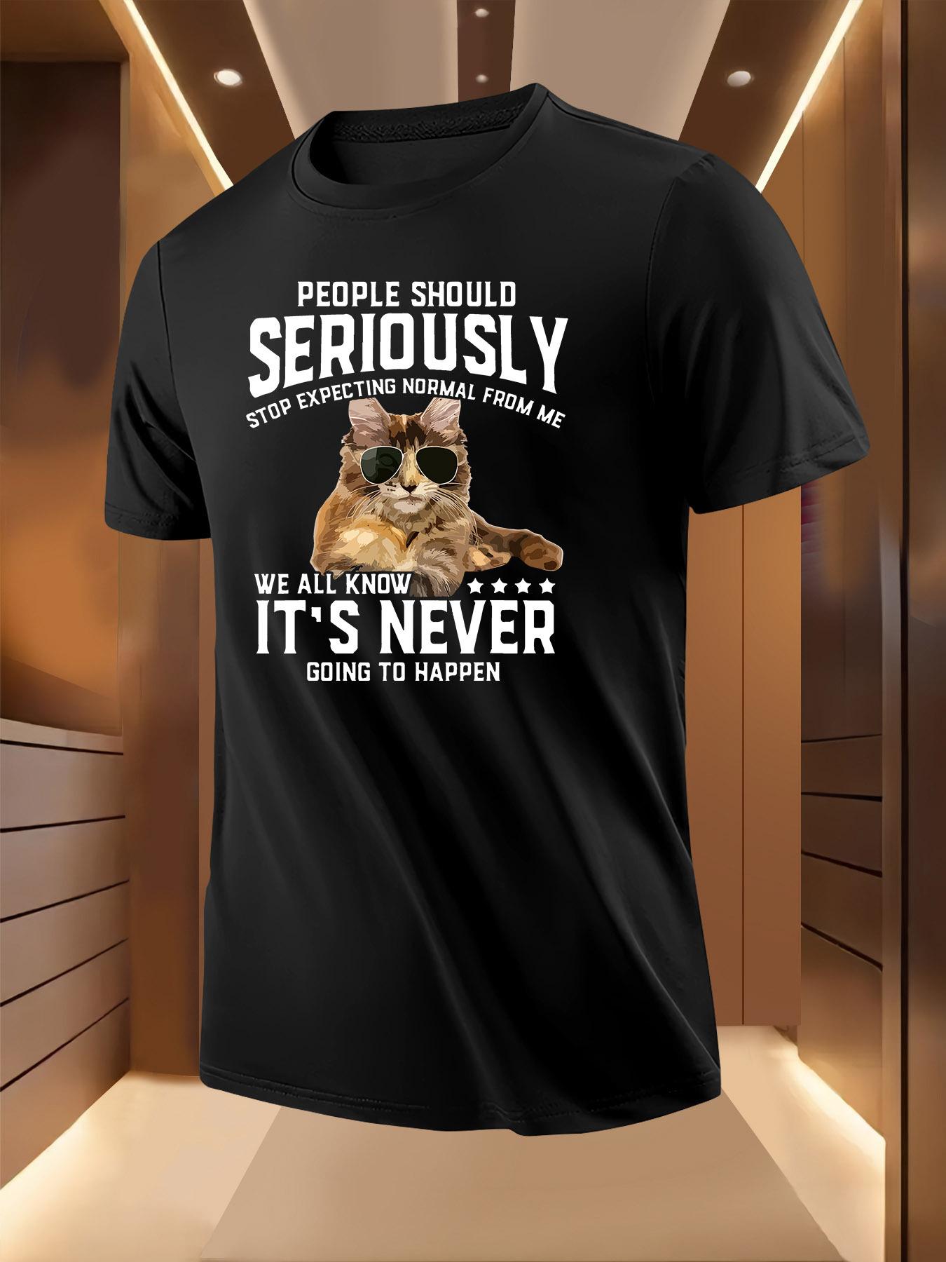 Funny Sarcastic Graphic Tshirt - Light Yellow Casual Tee ... S
