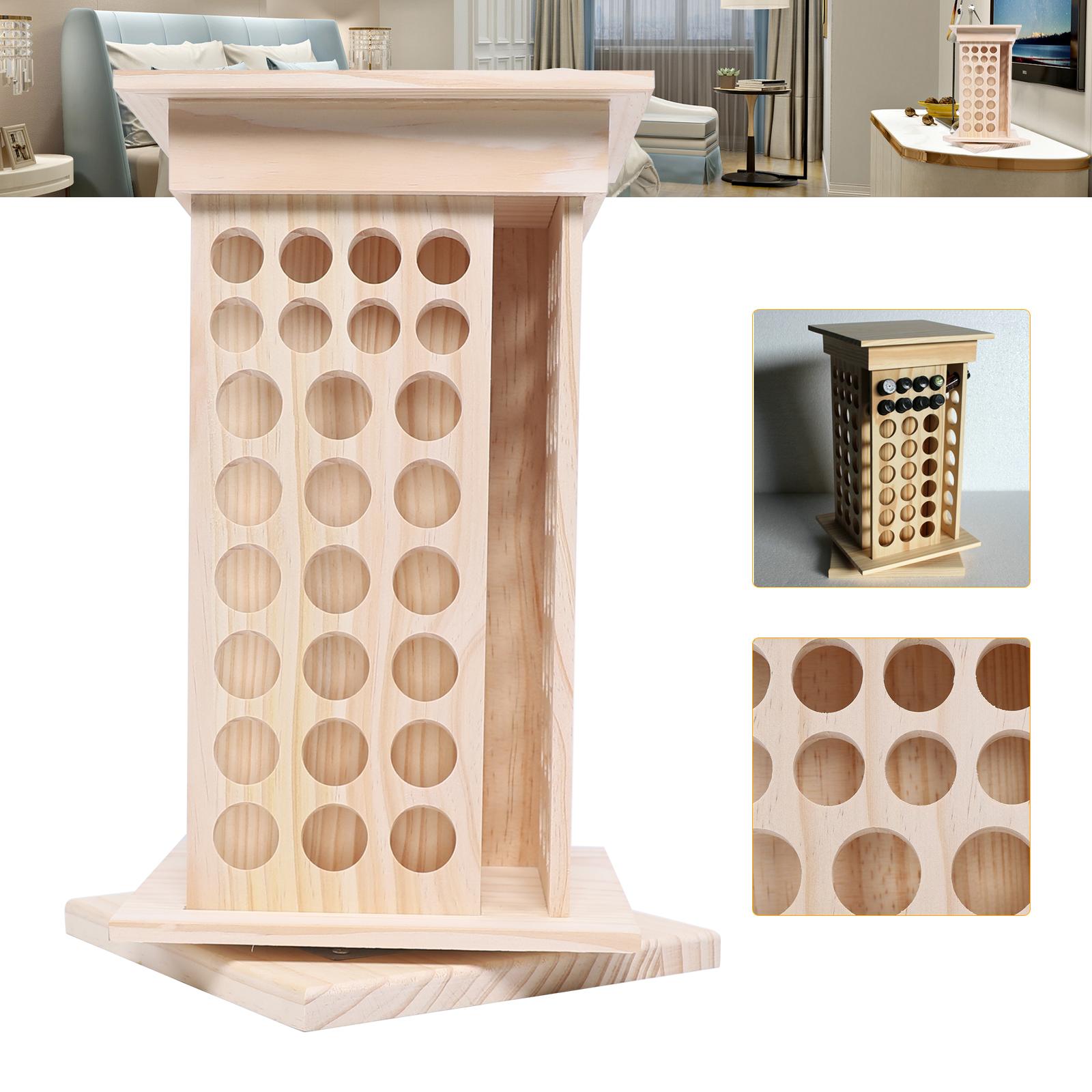 

8-ярусная вращающаяся подставка для эфирных масел, органайзер для ароматерапии на 104 отверстия, вращающийся на 360° держатель для хранения эфирных масел