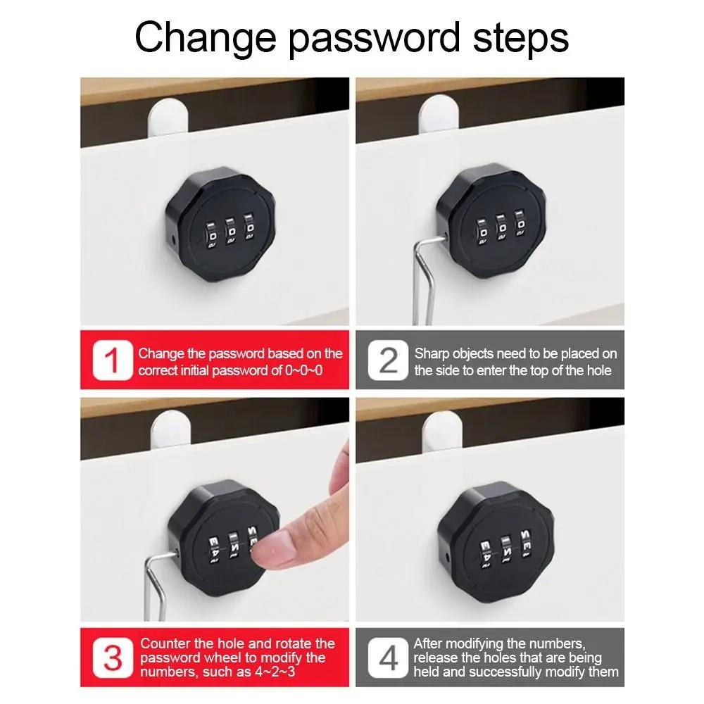 Password Locker Cabinet Mailbox Password Locker 3 Digital Code Combination Lock Cupboard Drawer
