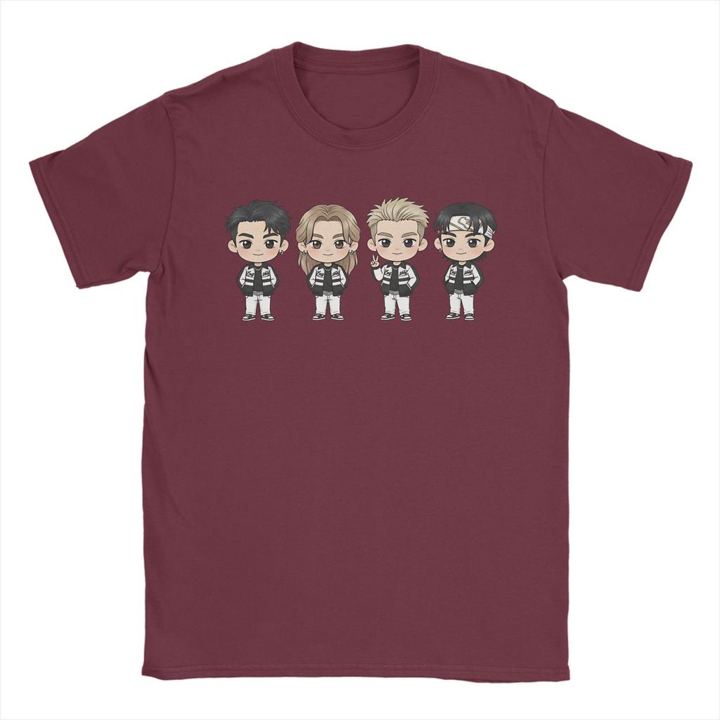 LNGSHOT chibi Ohyul Ryul Woojin Louis T-Shirt Unisex Lustige Baumwoll-T-Shirts Rundhals Kurzarm T-Shirts Übergrößen Kleidung