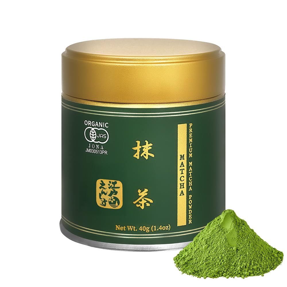 YEDOENSIS Organic Matcha Organic JAS Shizuoka (40g) Certified,