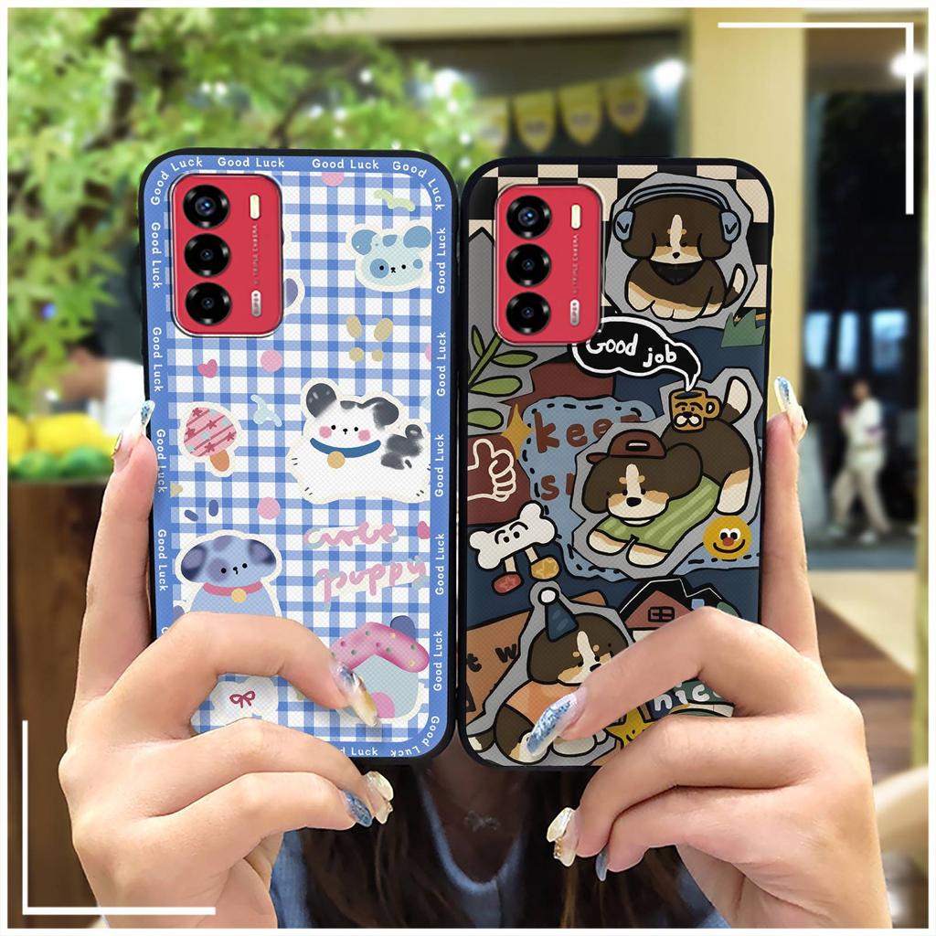 Graffiti Phone Pouch Phone Case For ZTE Blade V40 Vita/A72 Soft case Full wrap Back Cover Cute Animals Anti-knock TPU