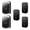 Self-powered Wireless Doorbell with Three Receivers and Two Transmitters, Long-Range Remote Chime, Elderly Call Button.