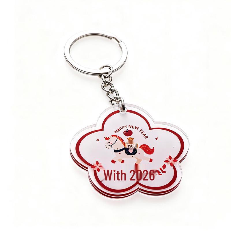 Custom Cartoon Couple Photo Acrylic Keychain - Transparent Anime DIY Pendant Standee Height 5CM Double Layer Double-Sided Printing