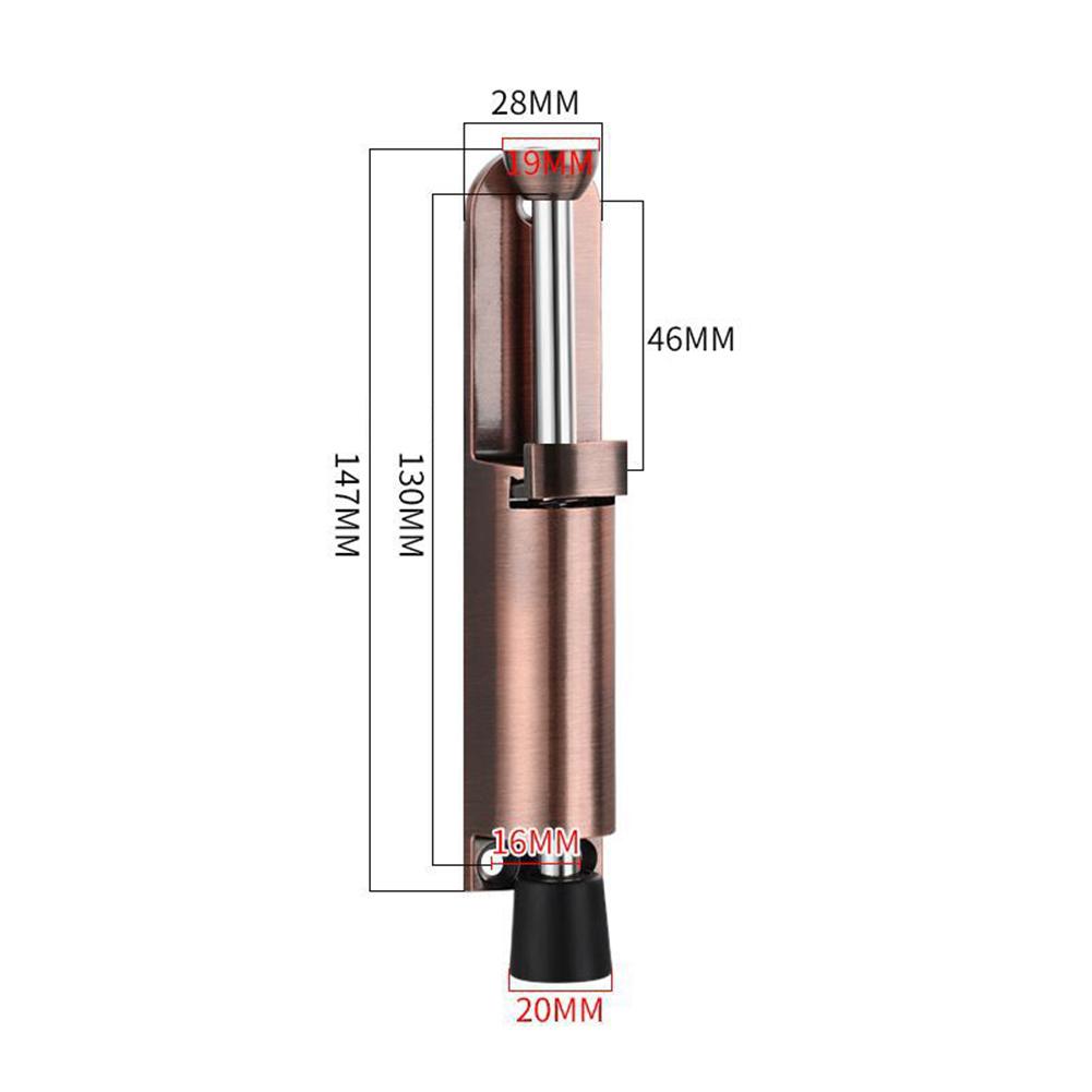 Telescopische deurstopper Veerbelaste zware stopper Metalen verstelbare positie met voetrem Wiggen voor deurbodemnaad