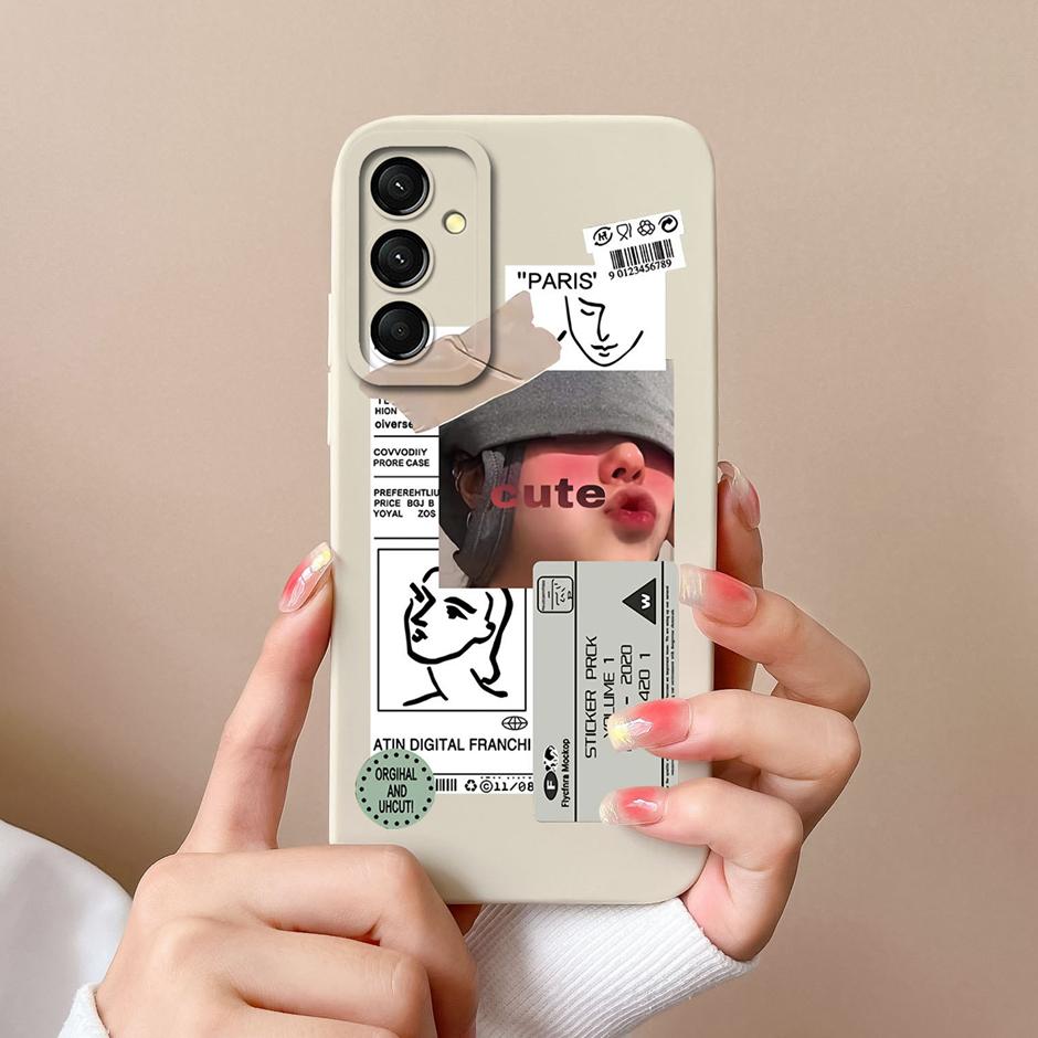 For Samsung Galaxy M23 M33 M35 M53 5G Case Fashion Sweet Girl Silicone Soft Phone Cover For SamsungM23 M33 M 35 M53 5G Fundas