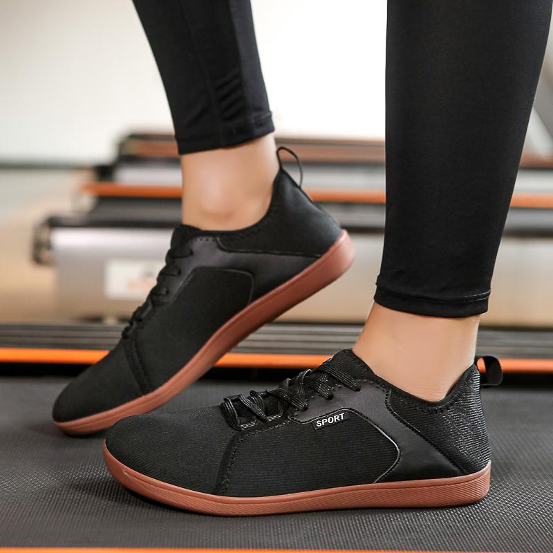 Breathable Wide Toe Walking Shoes Light Flats Cross-training Sneakers Men Non-slip Gym Fitness Casual Sports Shoes
