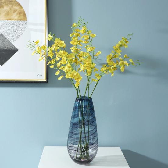 Artificial Phalaenopsis Flower Real Touch Faux Butterfly Orchid Branch for Tall Vase Wedding Home Office Party Hotel Decoration