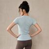 Women's Quick-Dry Breathable Yoga T-Shirt - Short Sleeve Fitness & Pilates Top