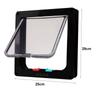 Home Adjustable ABS 4 Way Security Lock Kitten Puppy Dog Cat Flap Door