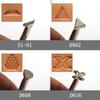 Carving Leather Craft Stamps Kit Metal Leather Working Saddle Making Tools Leather Stamping Solid DIY Printinting Craft Supplies