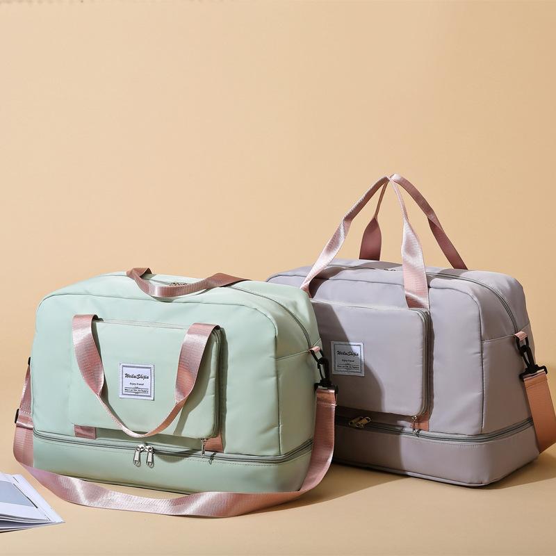 Travel Bag Foldable Boarding Bag Fashion Shoulder Large Capacity Business Trip Short Trip Luggage Bag Fitness Storage Bag