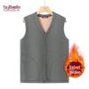 YUZHAOLIN Men's Fleece Lined Thermal Cardigan Vest