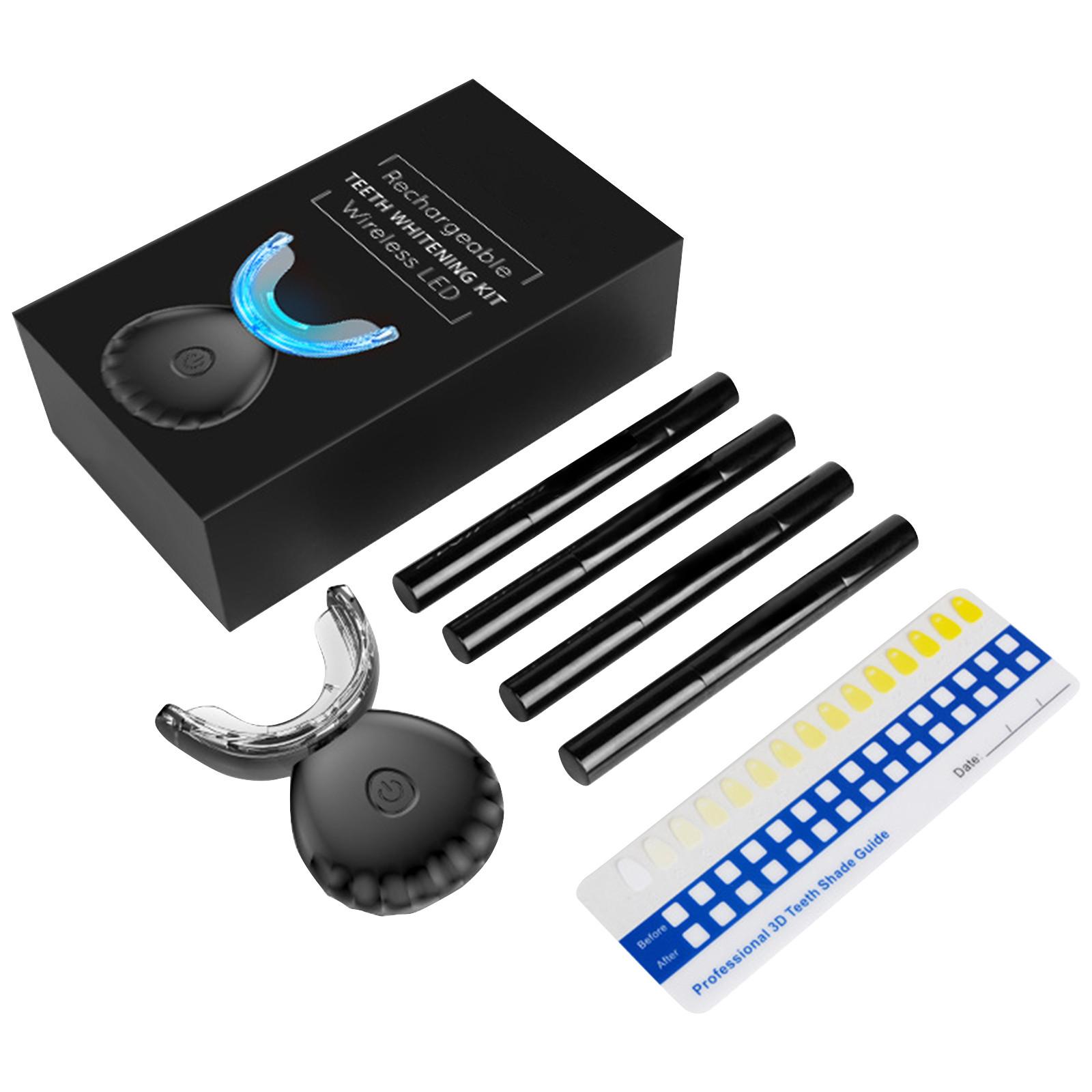 

Набор для отбеливания зубов, светодиодный ускоритель, гель для отбеливания зубов, отбеливание 20+, 8 мл отбеливающего геля, отбеливание зубов быстрее One Size чёрный