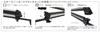 Terzo (by PIAA) Ski/Snowboard Carrier, Holds 4 Snowboards or 6 Skis, Flat Long, Slit, Metal Silver, One-Side Opening, with Lock, ES139SL