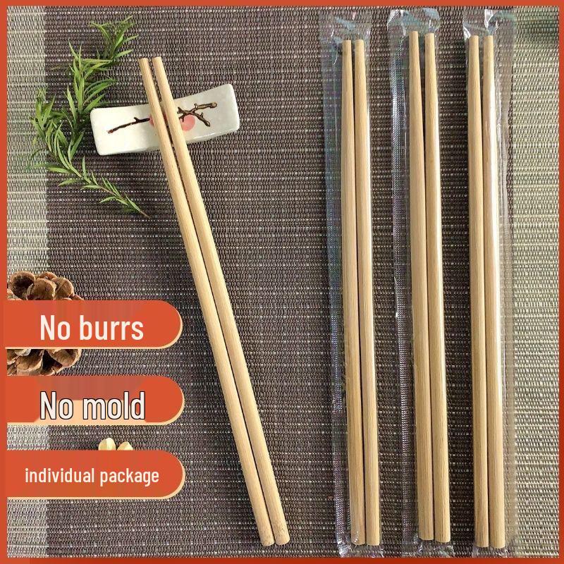 Convenient Hygienic Individually Packaged Bamboo Chopsticks for Takeaway & Fast Food Use