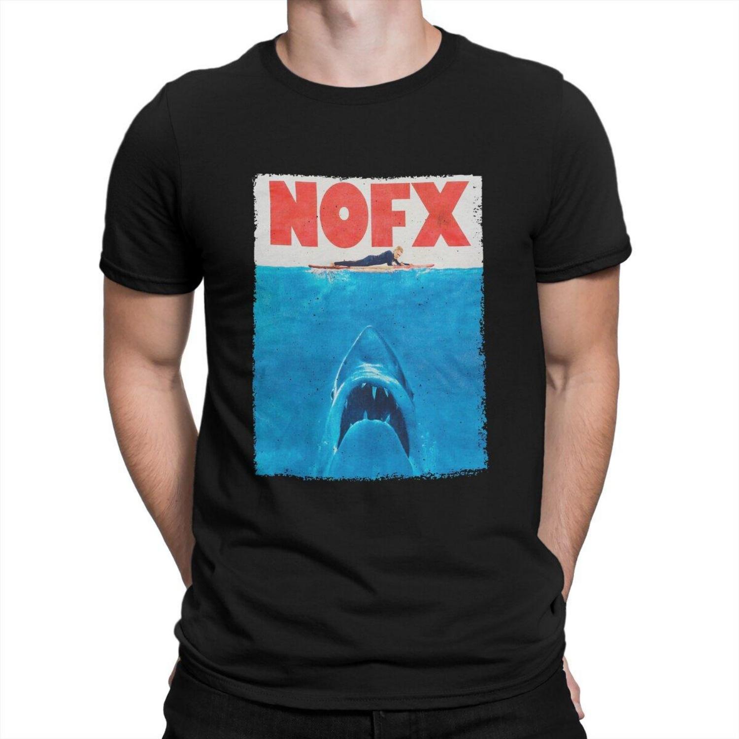 

NOFX Tmom Hip Hop TShirt Alternative PopRock Band of the 80s Leisure T Shirt Hot Sale Stuff For Men Women XXXXXL чорний