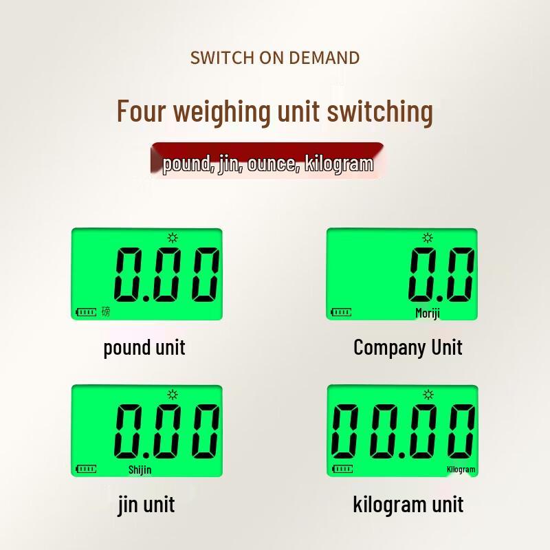 Baijie Portable Digital Luggage Scale with Tape Measure