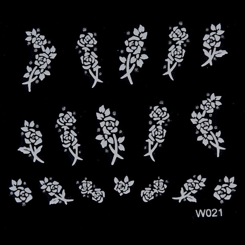 3D Nail Art Transfer Stickers 30 Sheets Flower Decals Manicure Decoration Tip