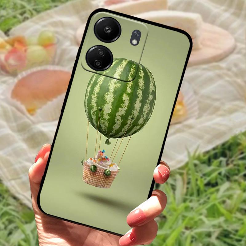 For Redmi 13C 4G Case TPU Silicone Soft Protective Phone Back Cover For Xiaomi Poco C65 Fashion Printing Shockproof Bumper Bags