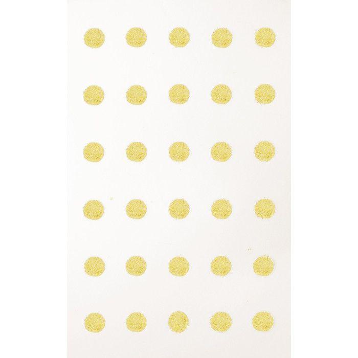 Iron-on Motif Transfer Customization Textile Round Golden 1 Cm