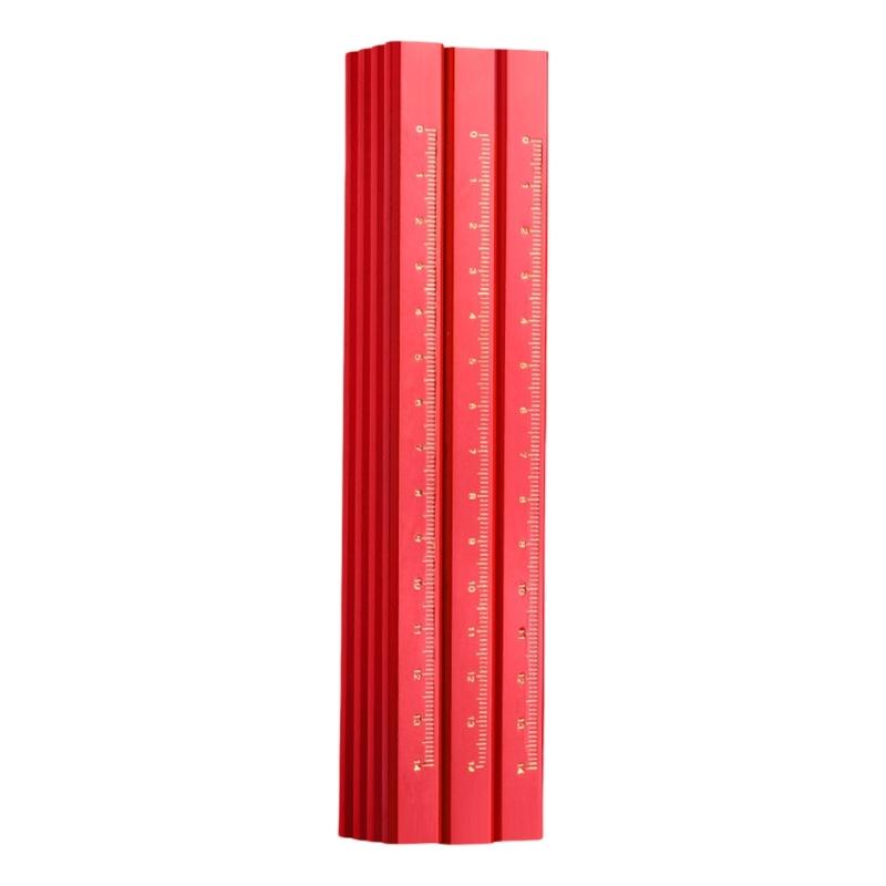 12 Pcs Woodworking Pencils Octagonal Flat Carpenter Marking Pencils Black/Red Construction Pencils for Woodworkers