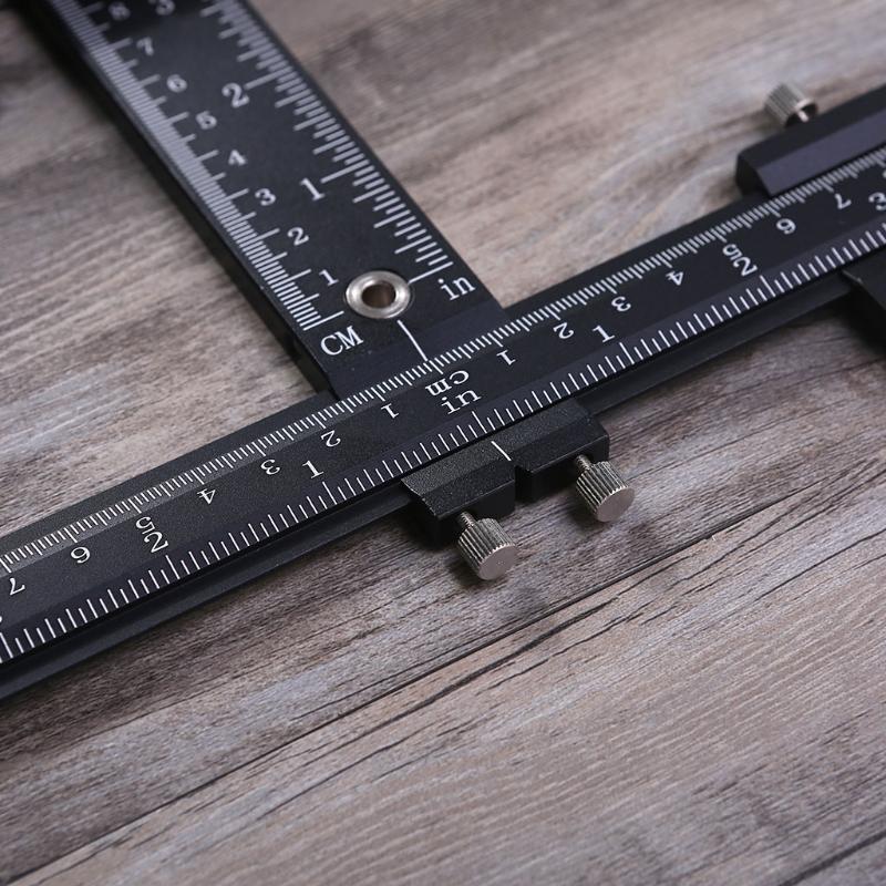 Cabinet Hardware Adjustable Punch Locator Woodworking Drilling Template Drill Guide for Installing Handle on Door Drawer