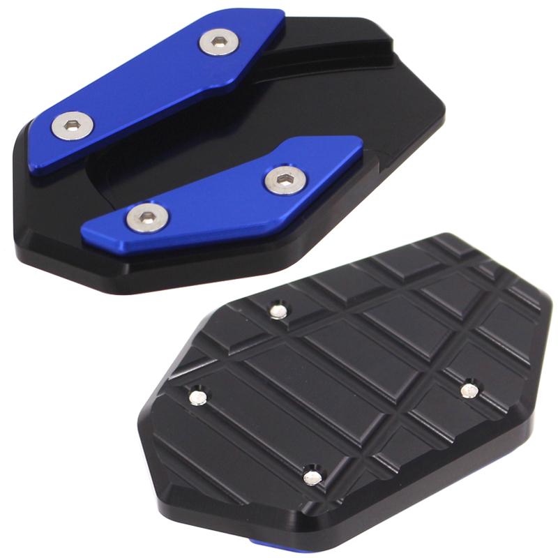 Motocicleta para yamaha YZF-R3 MT-03 YZF-R25 acessórios yzf r3 r25 mt 03 kickstand pé suporte lateral extensão almofada suporte