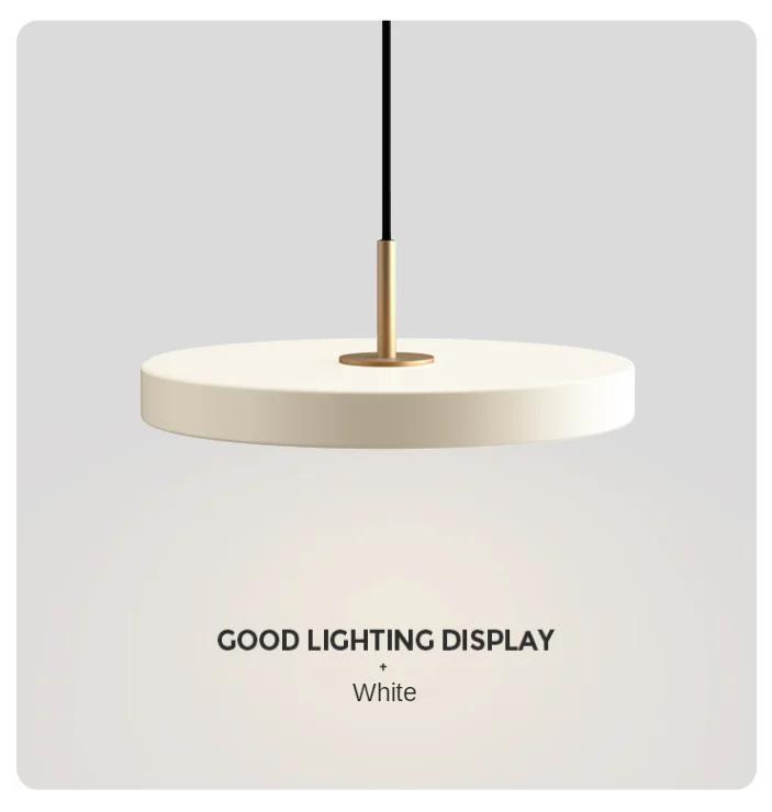 UFO Metal Led Pendant Light Modern Art Design Suspension Round Indoor Hanging Lamp Nordic Kitchen Dining Living Room Home Decor