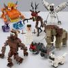 99 Nächte im Wald Figuren Spielzeug Baustein Monster HIRSCH Eule Figur Sammlung Zusammenbau Dekor Modell Puppe Spielzeug Kinder Geschenk