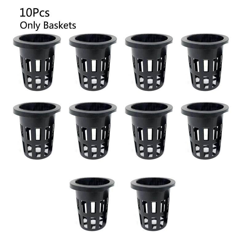 10pcs Aquarium decoration Hanging fish tank Mini Plastic Pot Polka Water potted planting cylinder cup aquarium accessories Black