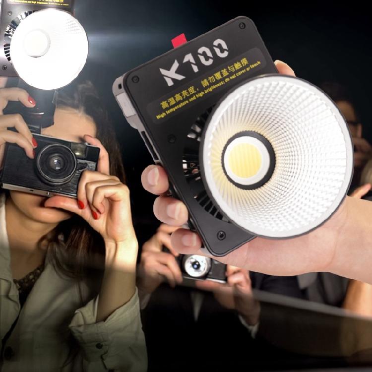 100W Professional Outdoor Photography Light Handheld Studio Video Lighting 2800-6800K Color Ranges Compactly Design