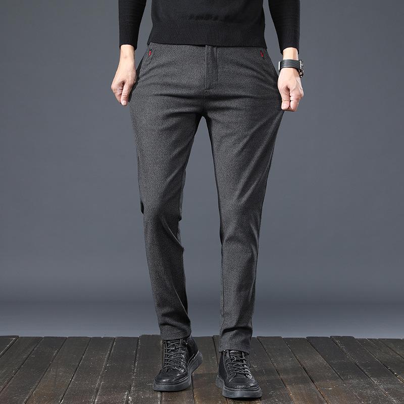 2024 Herbst Neue Vielseitige Business Lockere Gerade Hosen Atmungsaktiv Knitterfest Lässig Für Herren