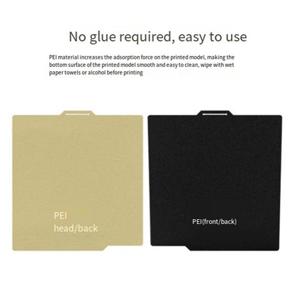 Black PEI Sheet for Bambu Lab X1/P1P/P1S 3D Printer
