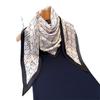 Qiandongge New Triangle Scarf Simulation Silk Printing Sunscreen Shawl Waist Scarf Women's Silk Scarf Scarf Headscarf Scarf