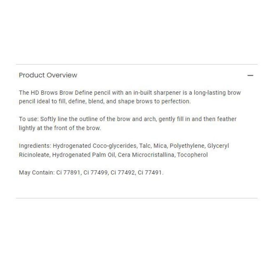 HD Brows HB Brows Eyebrow Define 002 Foxy 2 pack, 2 pieces