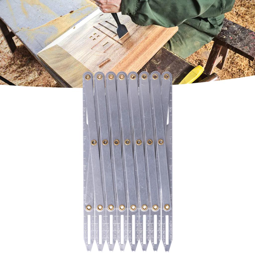 Aluminum Sewing Gauge Adjustable Length Multifunctional Anti Rust DIY Curtain Accessories for Household