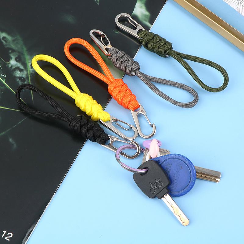 1ks Multifunkční Paracord Klíčenka Proti Ztrátě Šňůrka na Fotoaparát Karabina Hák Šňůra Závěsné Lano na Batoh Nástroj pro Přežití v Přírodě