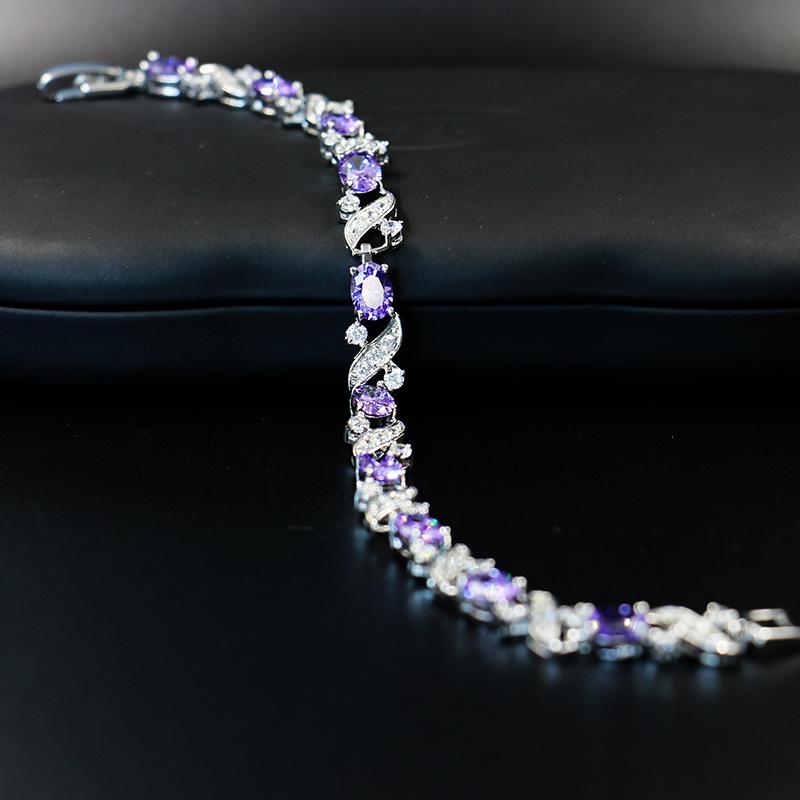 Korean Fashion Wedding Dress Zircon Bracelet Womens Sweet Birthday Gift