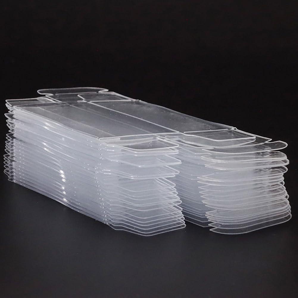 50 Stück Vitrine Klare Spielzeugauto-Modell-Displayboxen 1:64 Spielzeugautos PVC-Schutzbox Hülle Vitrinenbox für HotWheels Staubdicht