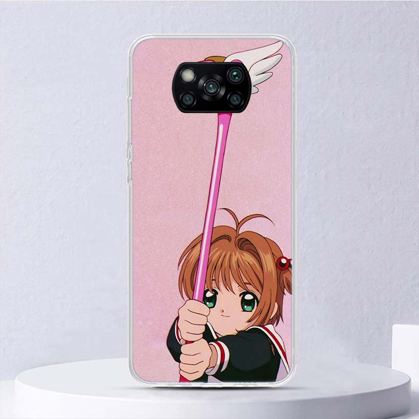CardCaptor Sakura Anime Soft Case For Xiaomi Poco X7 X6 X5 X4 X3 Nfc F6 F5 Pro Phone Cover F4 Gt F3 F2 F1 M5S M4 M3 M5 Funda Coq