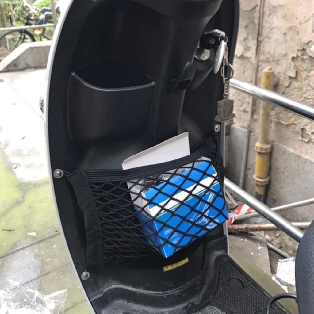 Motorcycle Cargo Net - Helmet Storage Net, Nylon Storage Bag | Cargo Organizer for