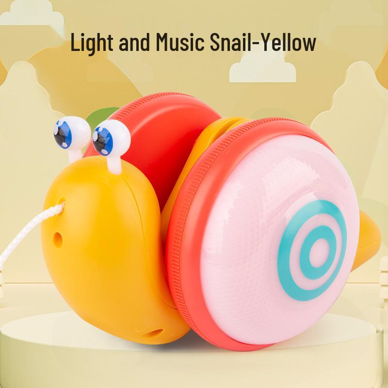 **Free Shipping: Popular Musical Snail Baby Walker & Crawler Toy with Pull Leash**