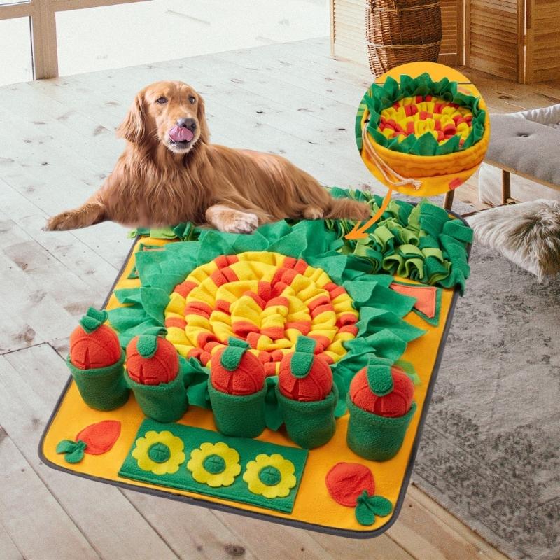 Colorful Snuffle Pad Feeding Mat For Various Dog Encourages Natural Foraging Instincts Through Scent Training Activity