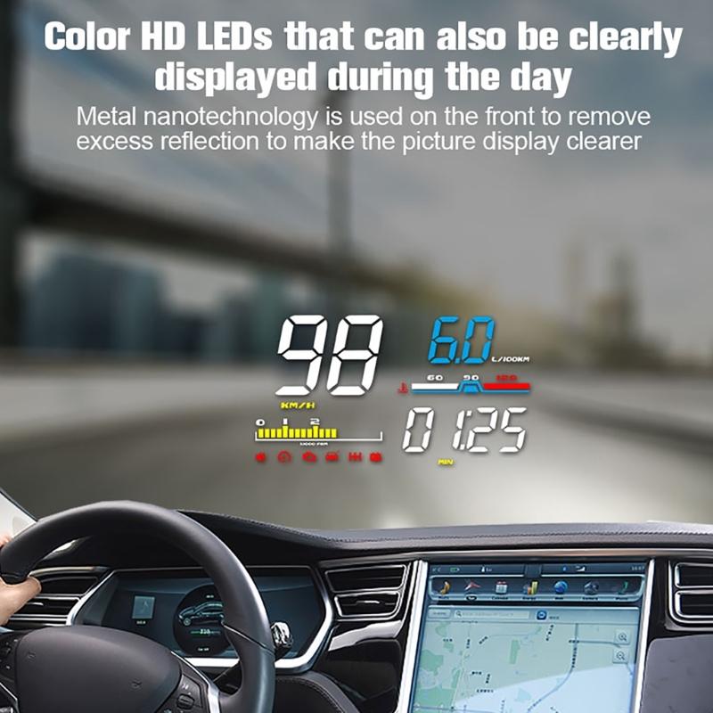 Windshield Projector Meter Car Speedometer Tachometer Head Up Display for Car