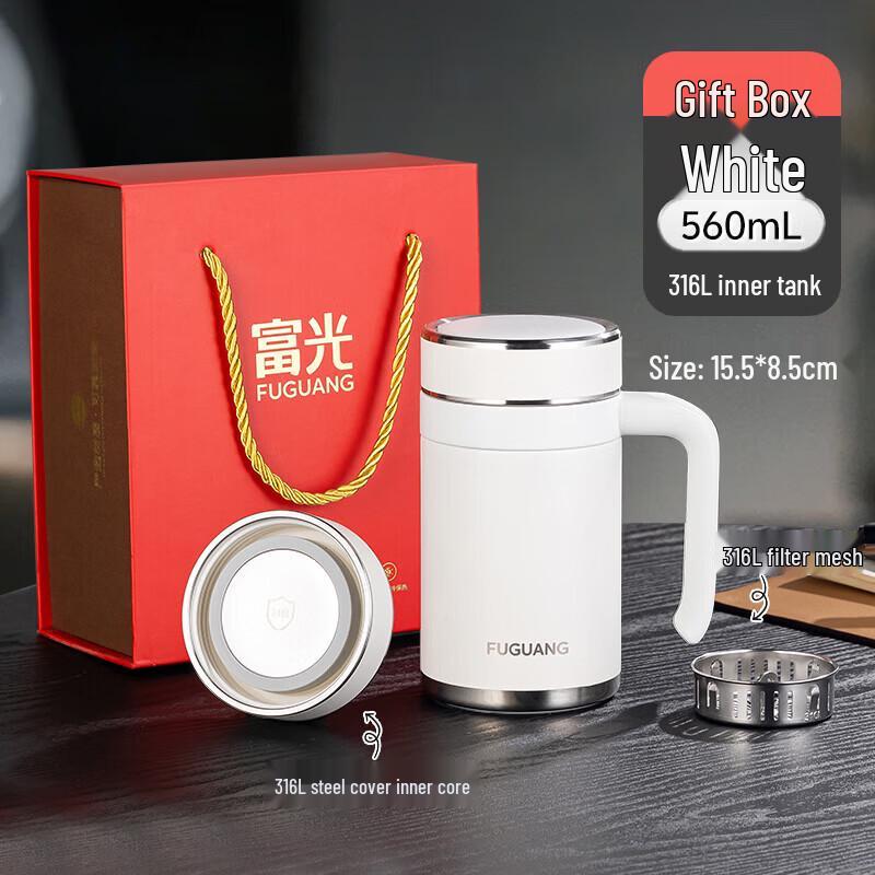 FUGUANG Platinum Series 316L Stainless Steel Vacuum Office Mug